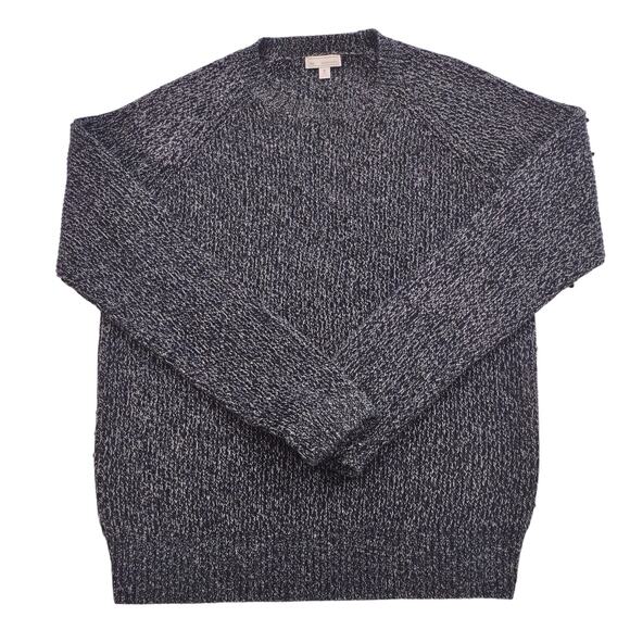 Gap Navy & Gray Flecked Crew Neck Sweater, Thick Knit, Size Large - Picture 1 of 7